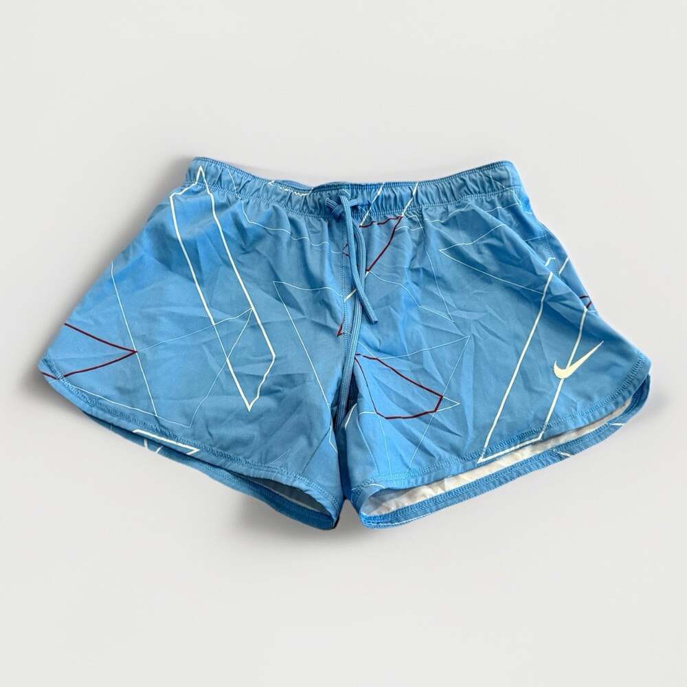 Nike Womens Blue Dri-Fit Flex 2 In 1 Compression Running Shorts Size S 479226